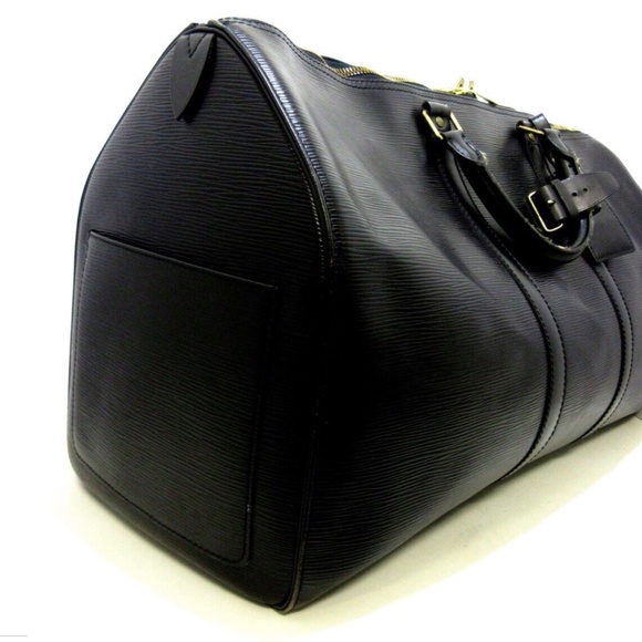 LOUIS VUITTON Epi Leather Black Keepall 50 Boston Bag - Picture 3 of 11